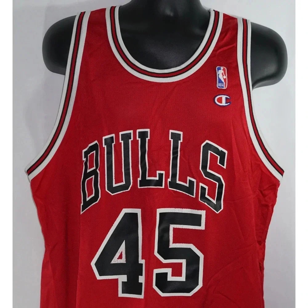 Michael Jordan Chicago Bulls 45 Vintage Jersey XL - Picture 2 of 8